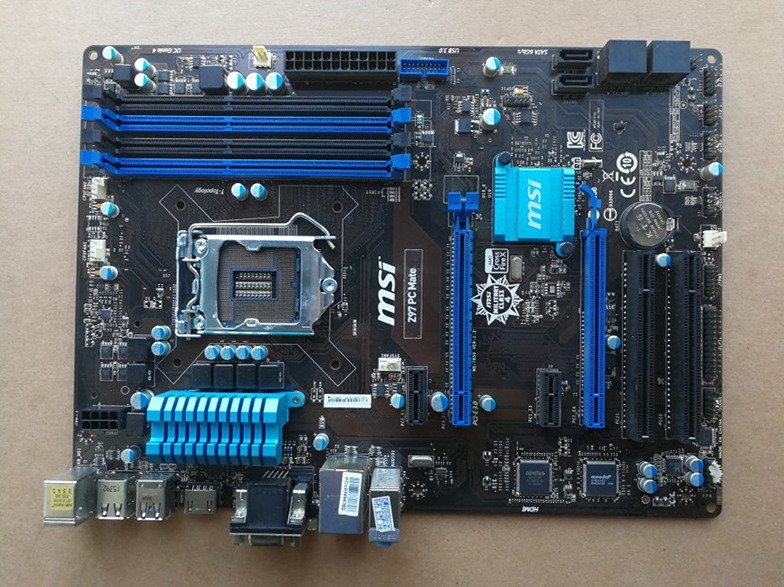 MSI Z97 PC Mate Motherboard LGA1150 Intel Z97 DDR3 VGA DVI HDM With I/O Shield